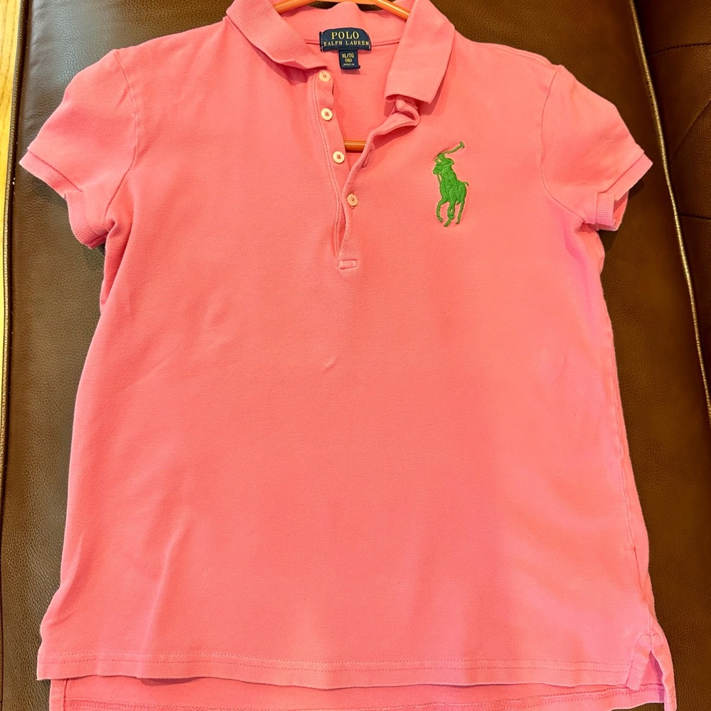 Polo Ralph Lauren girls pony polo shirt.